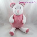 Ratón pijama de gama felpa BARLEY SUGAR rosa