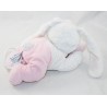 Musical dolly rabbit TEX BABY reclining star pink white 26 cm