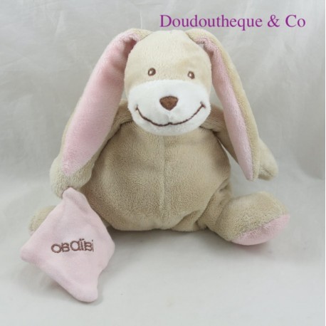 Doudou Taschentuch Kaninchen OBAIBI pink beige