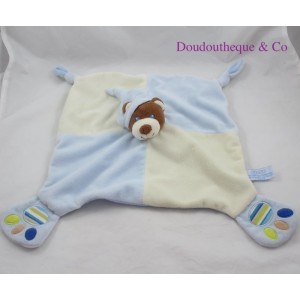 Doudou Plattbär GIPSY beige blau