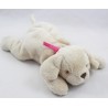 Plüsch Baby Welpe SIMBA TOYS Nicotoy beige Knoten rosa Stoff Hund 22 cm