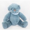 Plush bear PRIMATIS B blue bandana plaid fabrics 20 cm