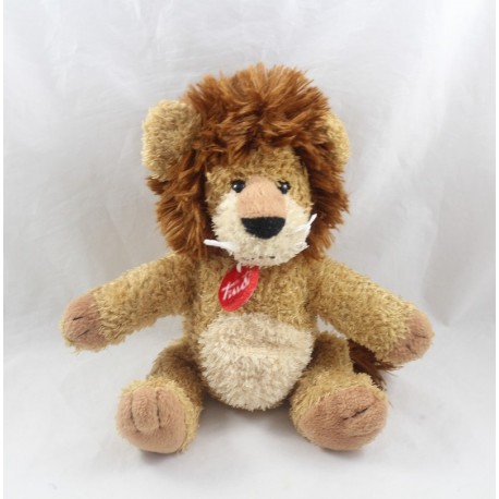 Plush lion TRUDI brown beige micro beads 27 cm