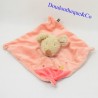 Doudou flache Maus TEX CARREFOUR rosa Stickerei Igel 23 cm