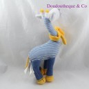 Giraffe cuddly toy EYE TAPE Blue Tao stripes