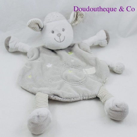 Doudou flaches Schaf DRESS Gemo graue Sterne Doudou flaches Schaf DRESS Gemo graue Sterne