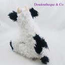 Plush cow GIPSY white and black seated