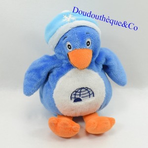 Pinguino di peluche GIPSY Igloonous blu bianco 17 cm