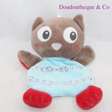 Flache Kuscheltiereule KLEIN BIS KLEIN Blaurote Eule Flache Kuscheltiereule KLEIN BIS KLEIN Blaurote Eule