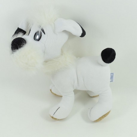 Peluche perro Idefix NOUNOURS Parque blanco negro Asterix 32 cm