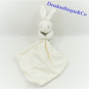 Doudou handkerchief rabbit DOUDOU ET COMPAGNIE Bnp Paribas DC2524BNP white 11 cm