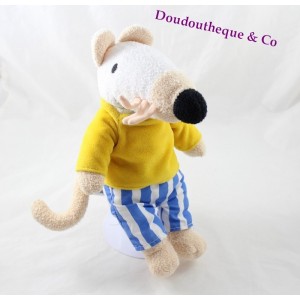 Peluche Mimi la souris MAISY LUCY COUSINS t-shirt jaune 27 cm 2002