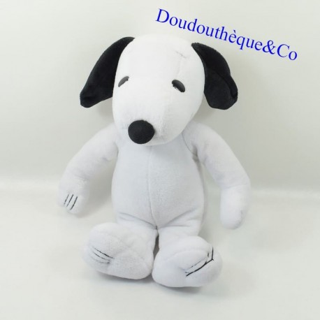 Perro de peluche AJENA Cacahuetes Snoopy blanco negro 35 cm