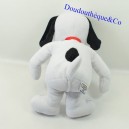 Peluche chien AJENA Peanuts Snoopy blanc noir 35 cm