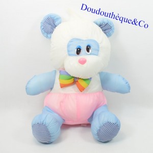 PUFFALUMP STYLE VINTAGE BÄR PLÜSCH AUS LILA FALLSCHIRM-CANVAS