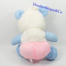 Oso de peluche estilo vintage Puffalump en lona paracaídas rosa azul 37 cm