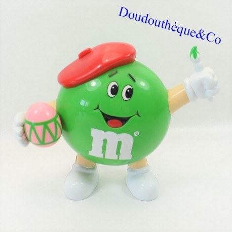 Distributeur M&M'S m&ms Peintre Vert publicitaire bonbon chocolat 17 cm