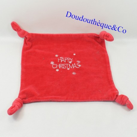 Flaches Kuscheltier VERTBAUDET Frohe Weihnachten rot quadratisch 4 Knoten 27 cm baudet grün Flaches Kuscheltier VERTBAUDET Frohe Weihnachten rot quadratisch 4 Knoten 27 cm baudet grün