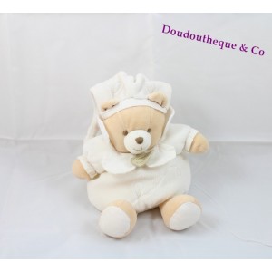 Doudou Papou Bär DOUDOU ET COMPAGNIE les z'amigolos weiße Kugel 24 cm