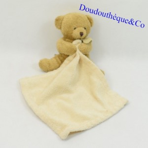 Doudou handkerchief bear DOUDOU ET COMPAGNIE brown beige 13 cm