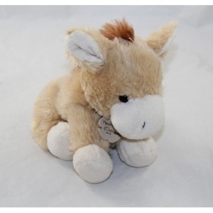 Peluche cheval HISTOIRE D'OURS La ferme beige âne HO2546