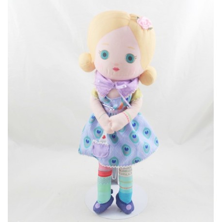 Doll blonde rag Dasha MOOSKA Zapf Creation dress blue 35 cm