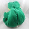 Plüsch Vintage Frosch SUPERTOYS gelb grün Rumpel Stil Kunststoffaugen Zigeuner 50 cm