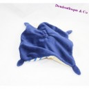 Doudou Flachbär CHEEKBONE marine blau beige 21 cm