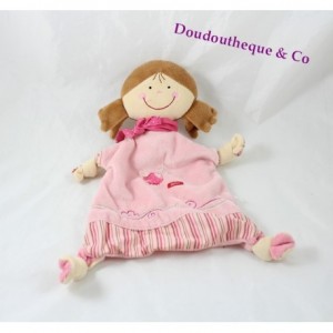 Flache Decke Puppe ESPRIT rosa Marienkäfer Bandana weiß Polka Dot