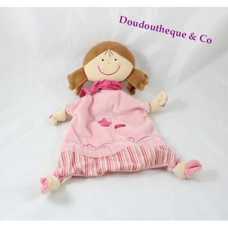 Flache Decke Puppe ESPRIT rosa Marienkäfer Bandana weiß Polka Dot Flache Decke Puppe ESPRIT rosa Marienkäfer Bandana weiß Polka Dot