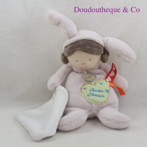 Doudou Taschentuch Mädchen BABY NAT' Puppen in Verkleidung