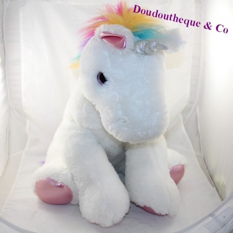 Large plush unicorn SPARKLE TALES by Aurora Rainbow rainbow 55 cm