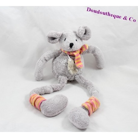 Historia de ratón títeres de Doudou oso niños calcetines HO1397 34 cm