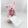 Peluche peluche topo giocattolo BEAR STORY Fazzoletto rosa dolce bianco 30 cm