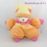 Plush bear teddy bear orange pink flower