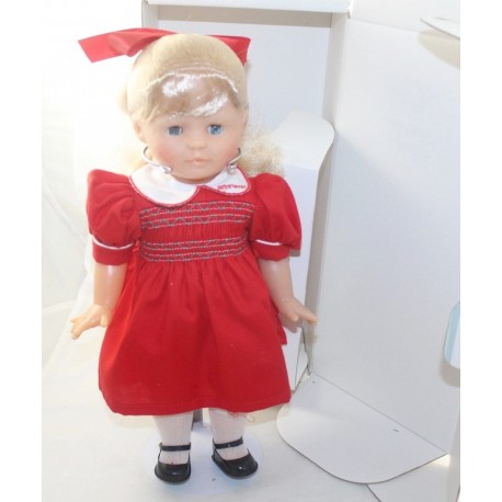 Dolls Pauline COROLLE limited edition Christmas red dress magazine Notre Temps 1993