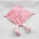 Blanket unicorn dish TEX BABY white pink embroidery heart stars 38 cm