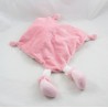 Manta plato unicornio TEX BABY blanco rosa bordado corazón estrellas 38 cm