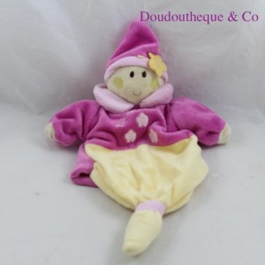 Doudou puppet leprechaun A DREAM OF BABY Cmp pink yellow