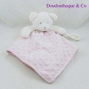 Flat cuddly toy bear KING BEAR pink pea relief