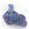 Doudou rabbit blanket NATTOU Lapidou navy blue and blue 40 cm