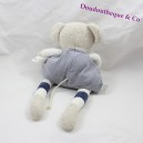 Plüschmaus Baby Komfort gestreift blau weiß grau 35 cm