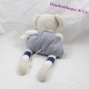 Ratón de peluche Baby Comfort rayado azul blanco gris 35 cm