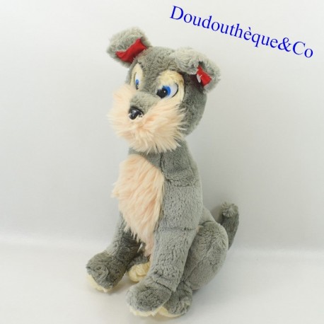 Plüschhund CP INTERNATIONAL grau-weiß vintage 35 cm Plüschhund CP INTERNATIONAL grau-weiß vintage 35 cm