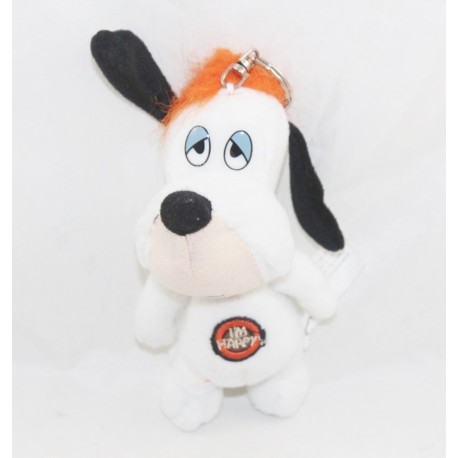 Keychain Plush dog Droopy JEMINI white I'm Happy! 15 cm