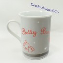 Mug Betty Boop STARLINE white and black ceramic cup 10 cm