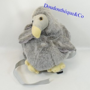 Sac à dos oiseau dodo WALLY PLUSH TOYS Mauritius Ile Maurice dodo gris 30 cm