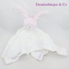 Blanket flat rabbit lange BRIOCHE white pink