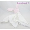 Decke flaches Kaninchen lange BRIOCHE weiß rosa