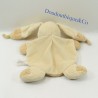 Doudou Flachkaninchen NICOTOY Bastien Kreuz bestickt braun beige 20 cm